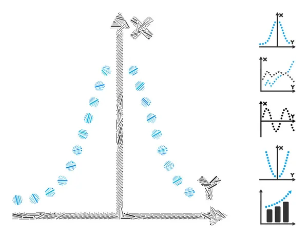线马赛克高斯图 — 图库矢量图片