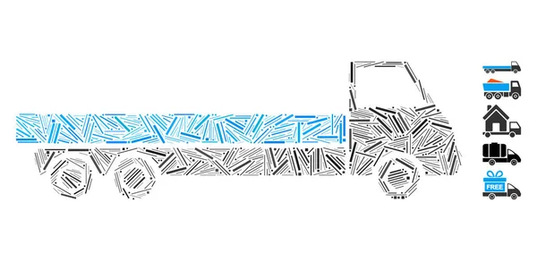 Dash Mosaic Truck — Stockvektor