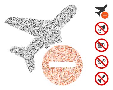 Çizgi Mozaiği uçağın kısıtlı simgesine dayanır. Mozaik vektör düzlemi dağınık çizgi noktalarıyla sınırlandırılmıştır. İkramiye simgeleri eklendi.