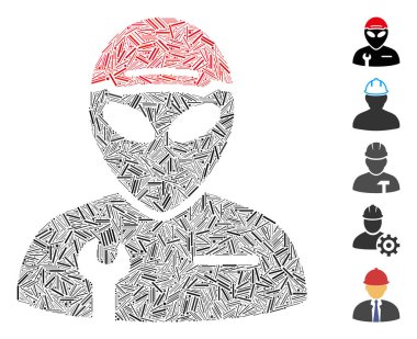 Dash Mozaik uzaylı servis elemanı ikonuna dayanıyor. Mozaik vektör uzaylı servis elemanı rastgele çizgiler ile tasarlanmıştır. İkramiye simgeleri eklendi.