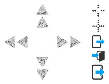 Çizgi Mozaiği üçgen simgesini taşıma üzerine kurulu. Mozaik taşıyıcı üçgenler rastgele çizgi ögeleri ile dizayn edilir. İkramiye simgeleri eklendi.