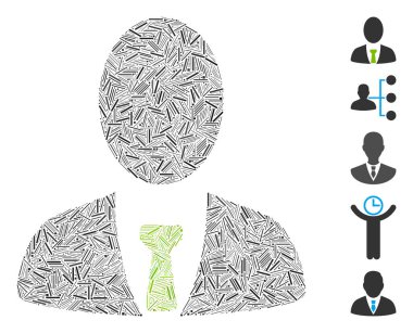 Dash Mozaik, patron simgesine dayanıyor. Mozaik vektör patronu rastgele çizgi elementleriyle tasarlanmıştır. İkramiye simgeleri eklendi.