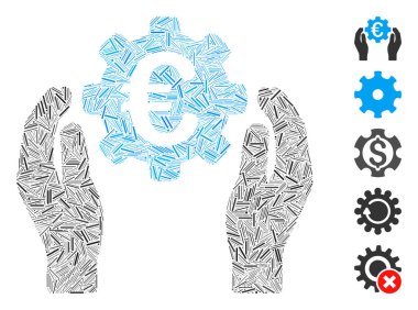 Hatch Mozaik, Avrupa endüstrisinin el bakımı ikonuna dayanıyor. Mozaik Avrupa endüstrisi bakım elleri rastgele kapak noktaları ile oluşturulur. İkramiye simgeleri eklendi.