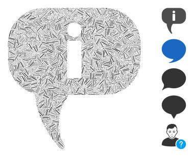 Dash Mozaik ikona dayanıyor. Mozaik vektör rastgele kesiklerle oluşturulur. İkramiye simgeleri eklendi.