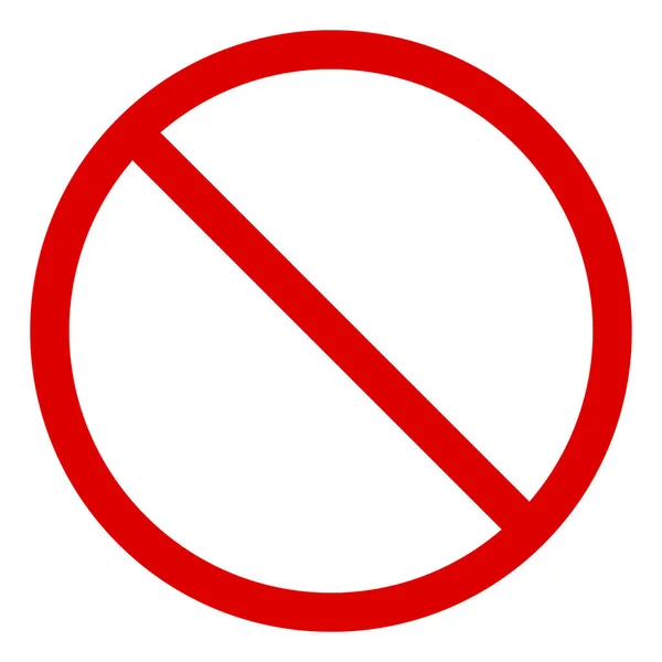 Rastrová Zakázaná Plochá Ikona Rastrový Piktogram Styl Plochý Symbol Zakázané — Stock fotografie