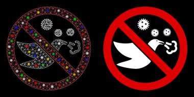 Renkli Ağ 2B Renkli Işıklı Yasak Kuş Gribi