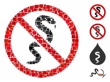 Mozaik. Rastgele boyutlarda ve renk renklerinde kare elementlerden oluşan yılan simgesi yok. Vektör kare elementler soyut mozaik olarak düzenlenir yılan simgesi değil. İkramiye simgeleri yerleştirildi.