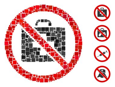 Kolaj. Rastgele boyutlarda ve renk tonlarında kare elementlerden oluşan ilk yardım simgesi yok. Vektör kare parçaları soyut kolaj ile birleştirilir. İlk yardım simgesi yok. İkramiye piktogramları yerleştirildi.