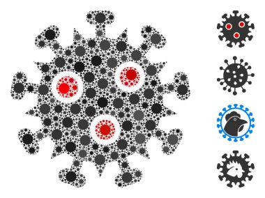 CoronaVirüs elementlerinin SARS Virüs Mozaiği