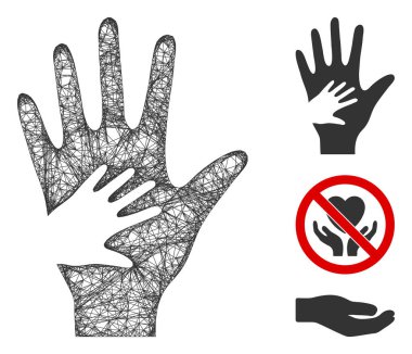 Çokgen Web Vektörü Ağ Resimlerine Yardım Et