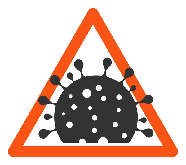 Raster Flat Coronavirus — стокове фото