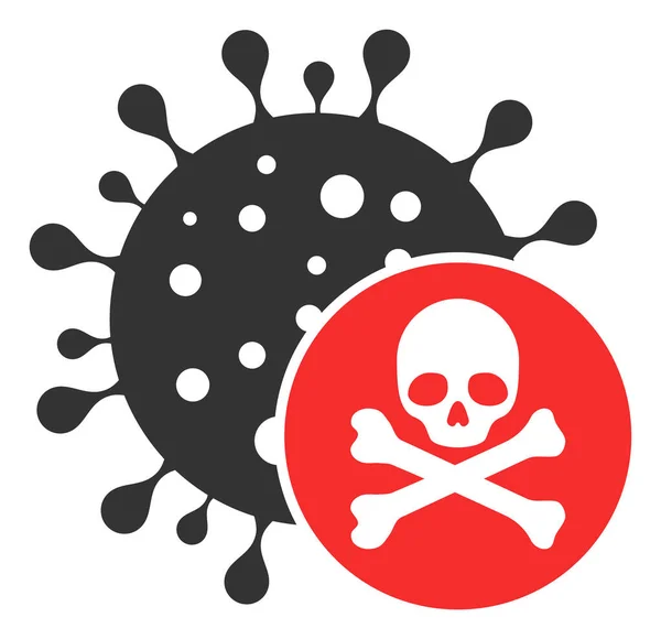 Raster Flat Kill Virus Icon — Stockfoto