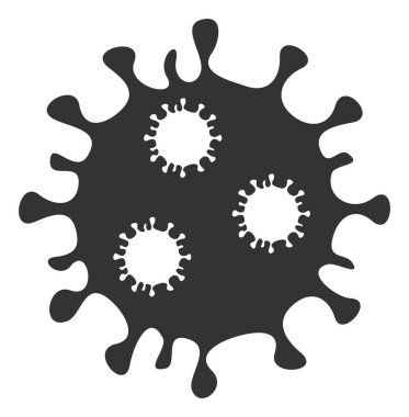 Vektör Düz Virüs Simgesi