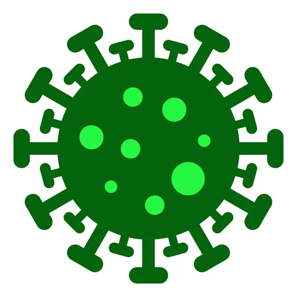 Raster Flat Coronavirus Icon — Stock Photo, Image