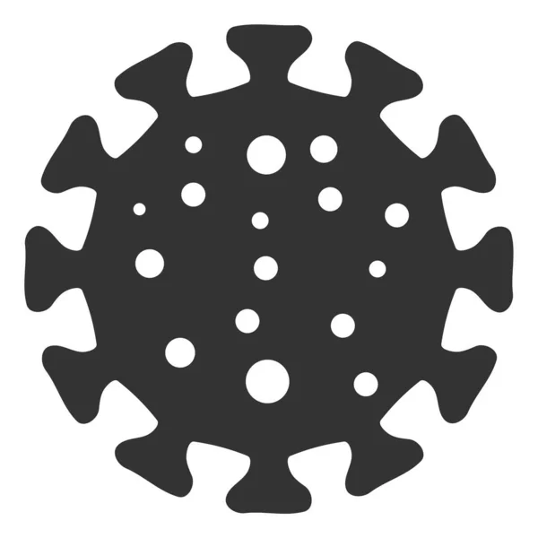 Вектор Плоска піктограма вірусу — стоковий вектор