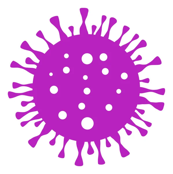 Векторная плоская икона вируса герпеса — стоковый вектор
