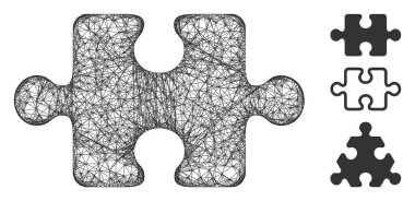 Bulmaca Ögesi Çokgen Web Vektörü Ağ ResmiComment