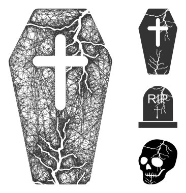 Eski Tabut Çokgen Web Vektör Ağ ResimleriComment