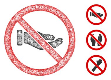 Dilekçe Eli Çokgen Web Vektörü Örnekleme Yok