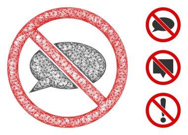 İleti Çokgeni Web Vektörü Ağ Resimlemesi Yok