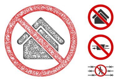 Konut Çokgeni Web Vektörü Ağ İllüstrasyonu Yok