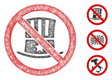 Amerikan Çokgen Web Vektörü Ağ Çizimi Yok