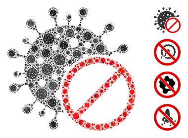 KoronaVirüs Ürünleri Yasak Coronavirüs Mozaiği