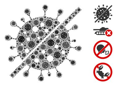 CoronaVirüs elementlerinin grip virüsü mozaiği yok