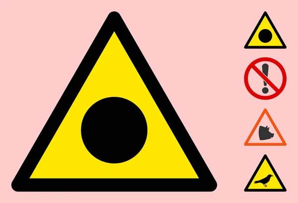 Ikona výstražného trojúhelníku při nehodě vektoru — Stockový vektor