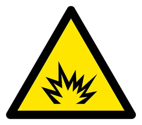 Швидкий вибух Пересторога трикутника ознака ікона — стокове фото