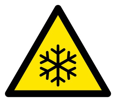 Raster Kar Üçgeni Uyarı Simgesi Simgesi