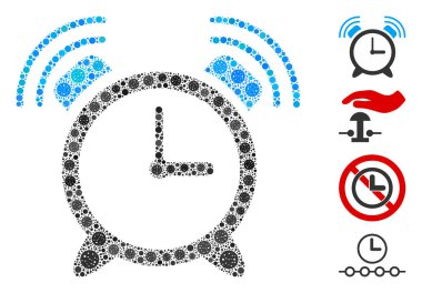 CoronaVirüs Simgelerinin Buzzer Mozaiği