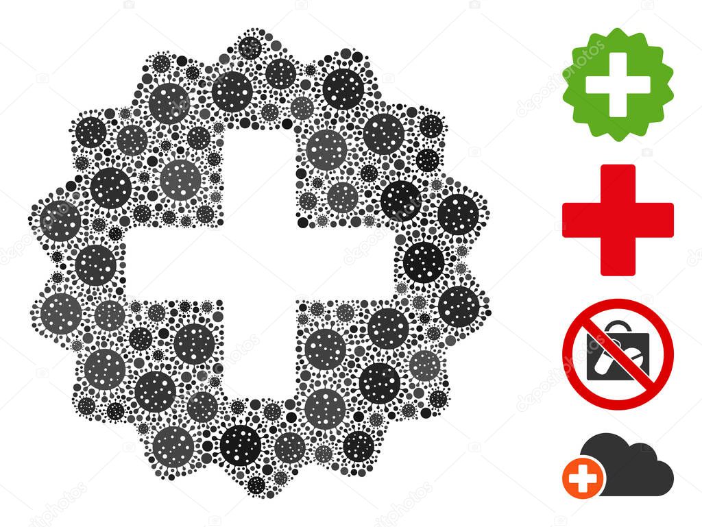 Create Mosaic of Covid Virus Elements