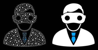 Işık Noktalarıyla Parlak Ağ Genişletilmiş Gerçeklik