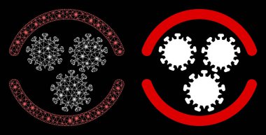 Flare Benekli Parlak Kablo Çerçeve Virüsü Taşıyıcısı