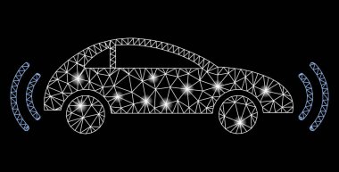 Aydınlık Benekli Parlak Kablo Çerçeveli Otomobil