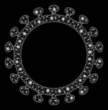 Parlak Ağ Virüs Kabuğu Fişek lekeli