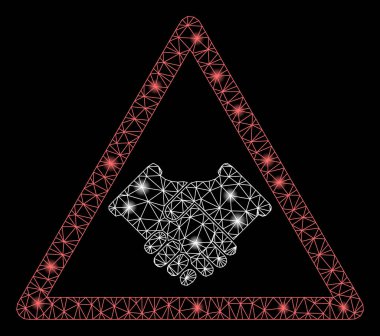 Işık Noktalarıyla Parlak Ağ 2B Tokalaşma Uyarısı