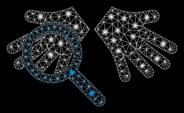 Parlak Kablo Çerçevesi El Saydamlığı Fişek Benekli