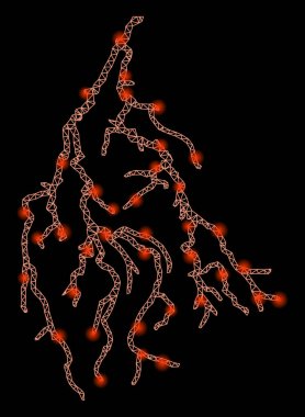 Flaş Noktalı Parlak Ağ 2D Yıldırım V7