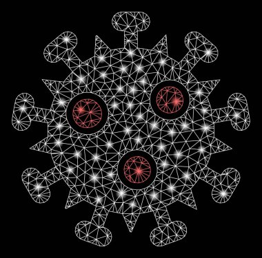 Parlak Ağlı Kabuk SARS Virüs V3 Fişek lekeli