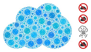 CoronaVirüs elementlerinin Bulut Mozaiği