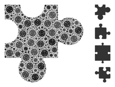 KoronaVirüs Simgelerinin Eklenti Mozaiği