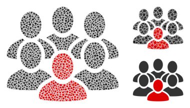 Humpy People Kalabalık Simgesi Kolajı