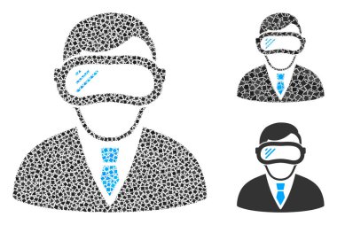 Artırılmamış Gerçeklik Simgesi Kolajı