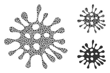 Eşsiz Mikrop Simgesi Mozaiği
