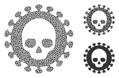 Titrek Ölümcül Virüs Simgesi Kolajı