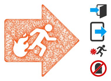 Fiit Exit Web Vektör Ağ İllüstrasyonuName