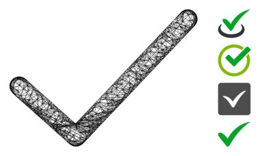 Tamam Tik Tak Web Vektör Ağ İllüstrasyonu