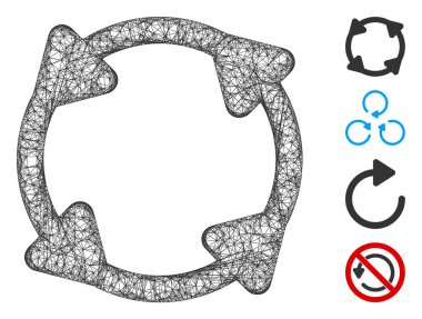 Web Vektör Ağ Resmini Döndür